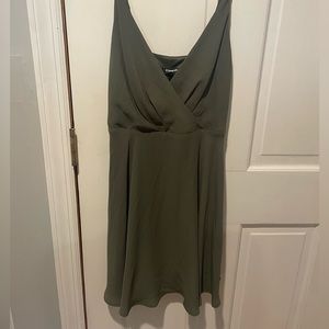 olive green Express dress